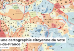 extrait de la Cartographie alternative des résultats, Val de Marne, en Ile de France. C.Grasland, 2024